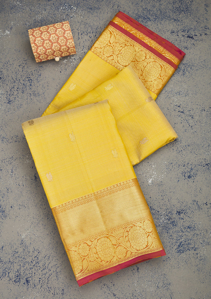 Beige Zariwork Pure Silk Saree