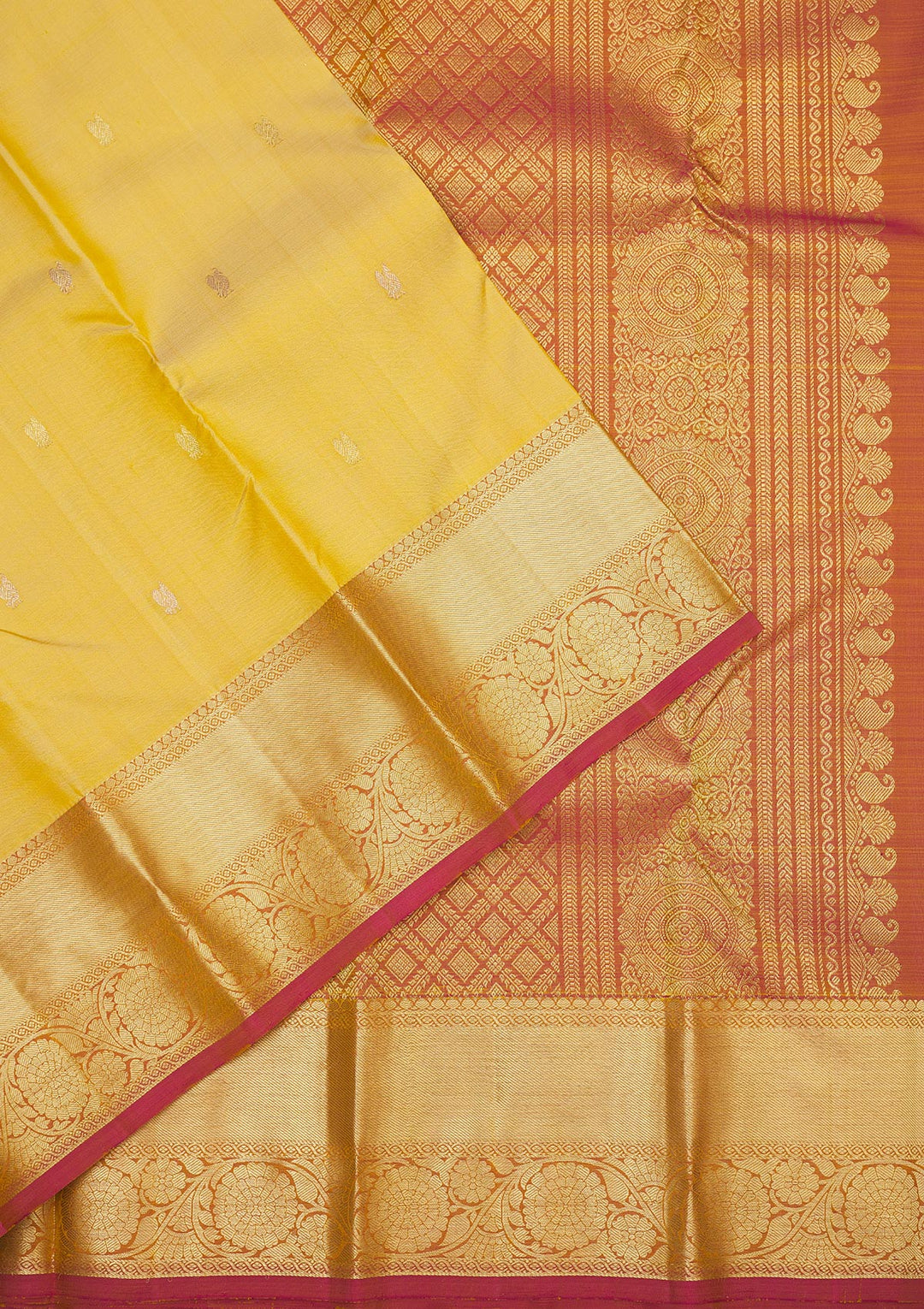Beige Zariwork Pure Silk Saree