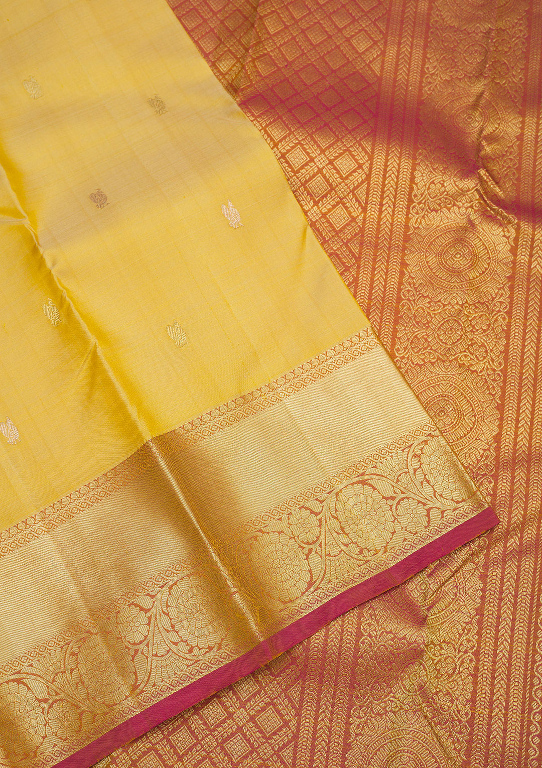 Beige Zariwork Pure Silk Saree