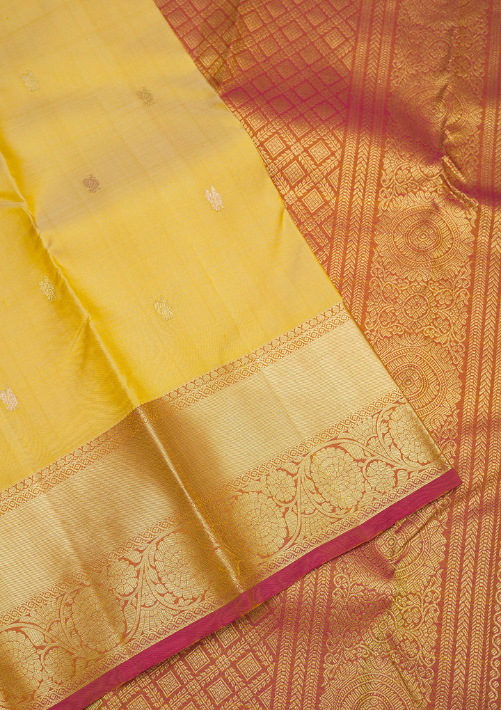 Beige Zariwork Pure Silk Saree