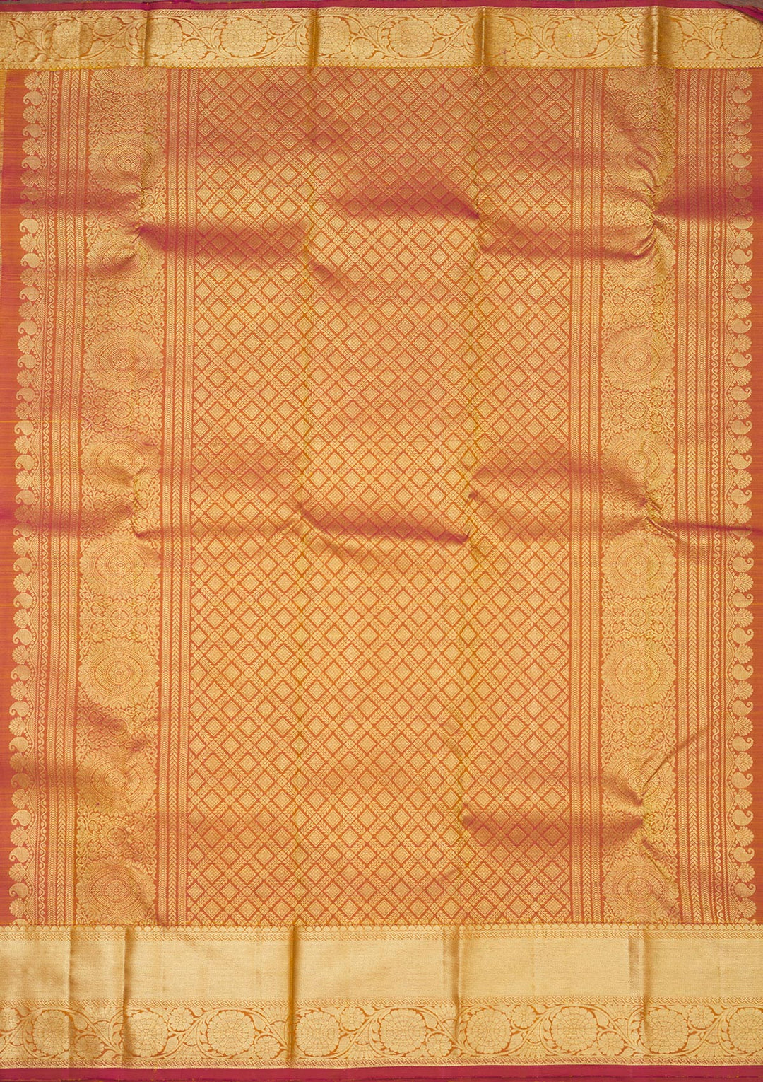 Beige Zariwork Pure Silk Saree