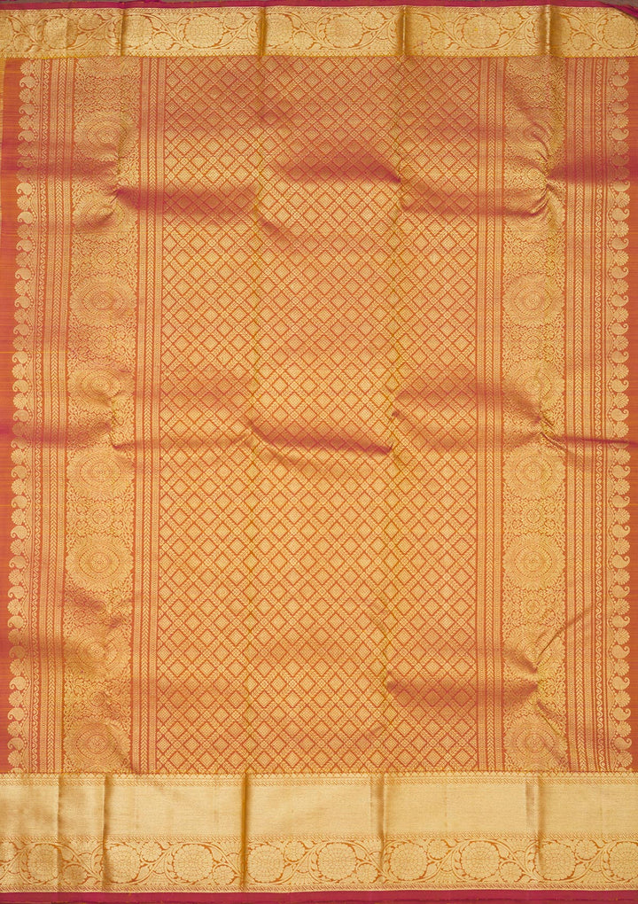 Beige Zariwork Pure Silk Saree
