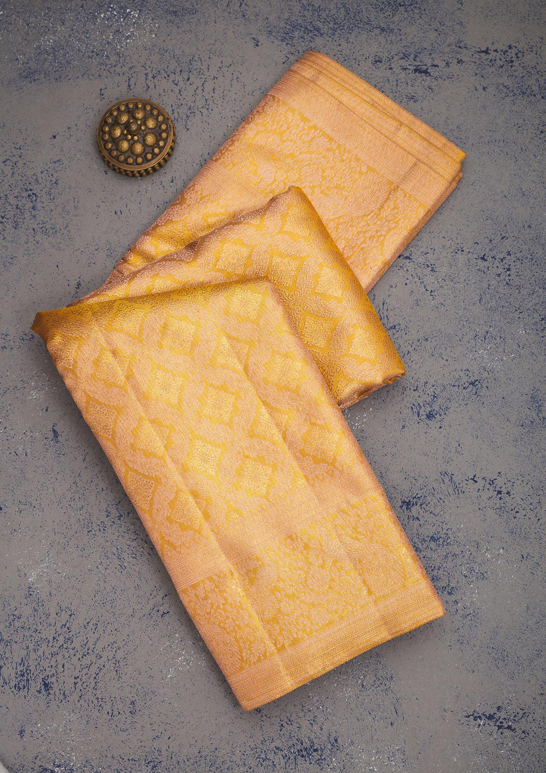 Beige Zariwork Pure Silk Saree