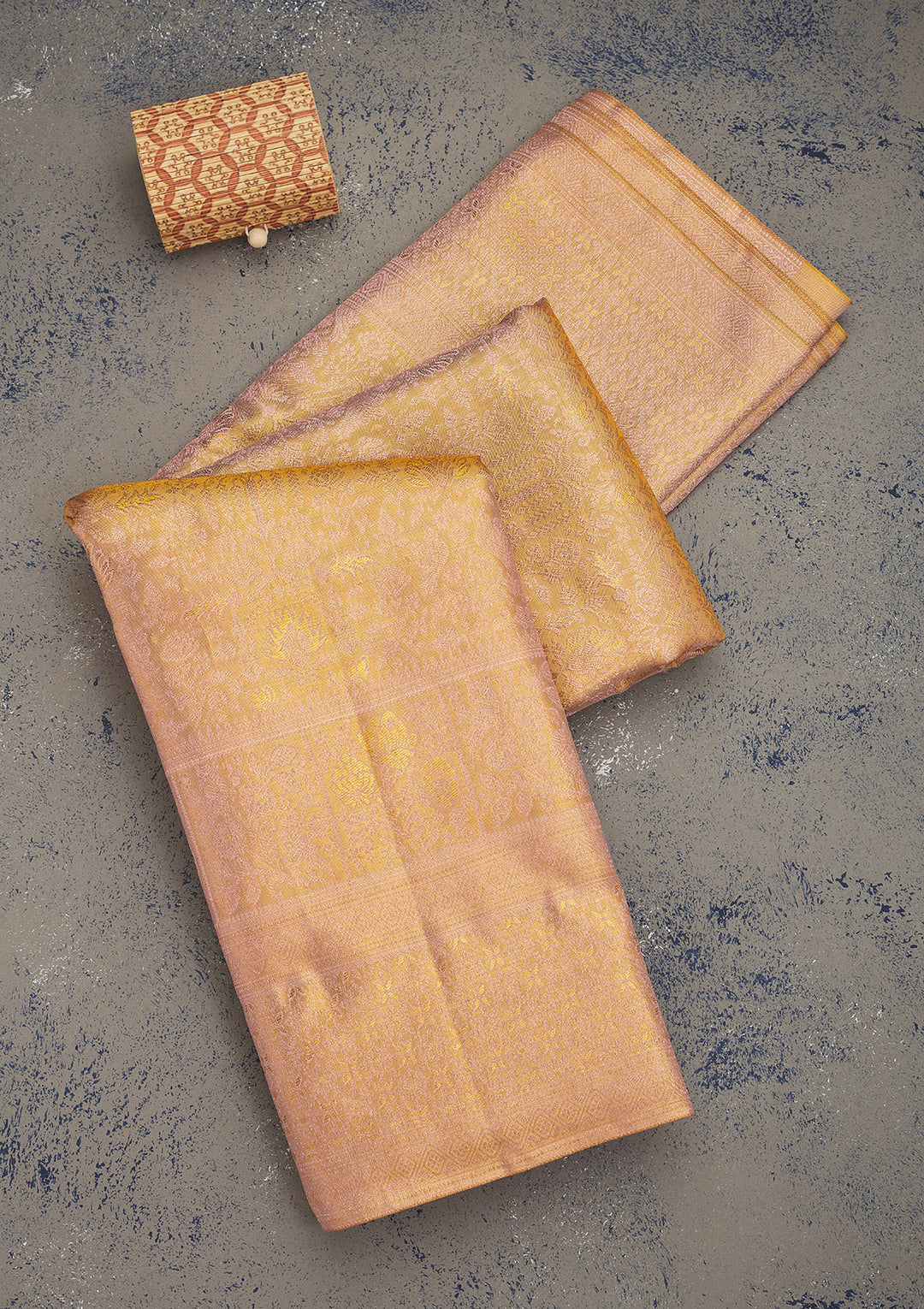 Beige Zariwork Pure Silk Saree