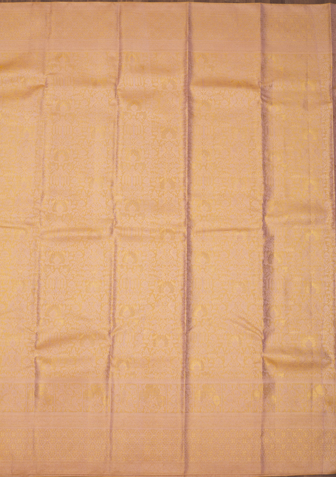 Beige Zariwork Pure Silk Saree