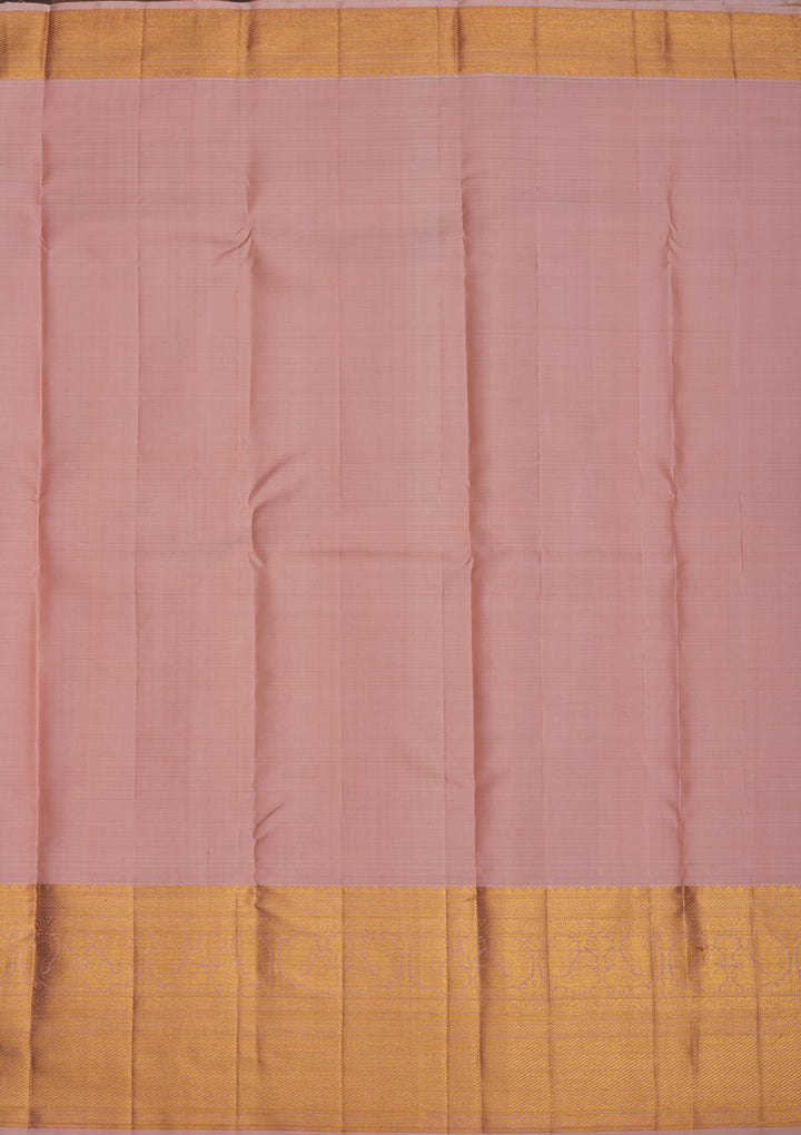Beige Zariwork Pure Silk Saree