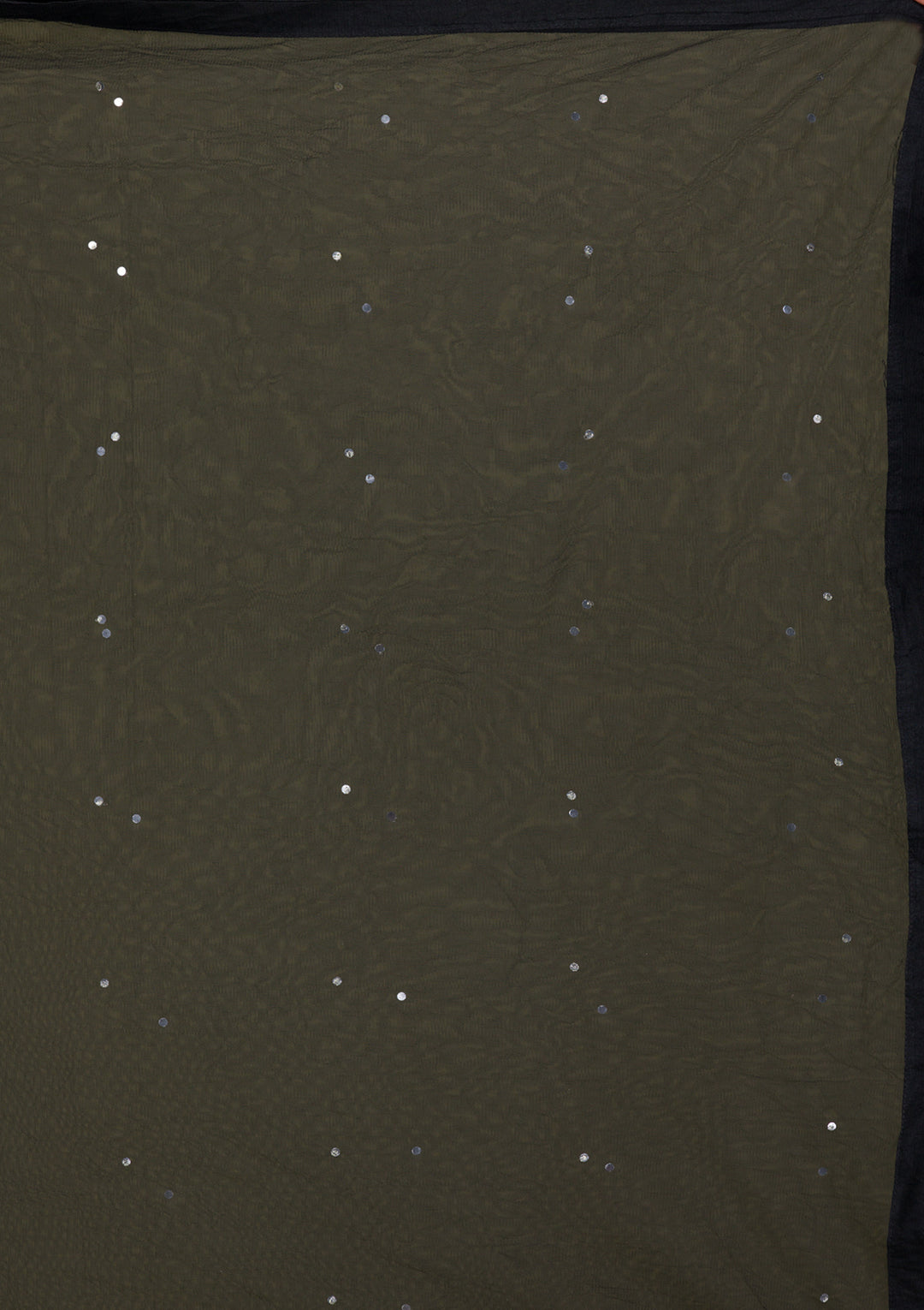 Black Cutdana Georgette Readymade Salwar Suit