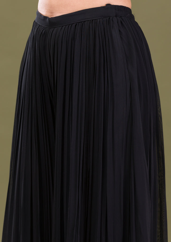 Black Cutdana Georgette Readymade Salwar Suit