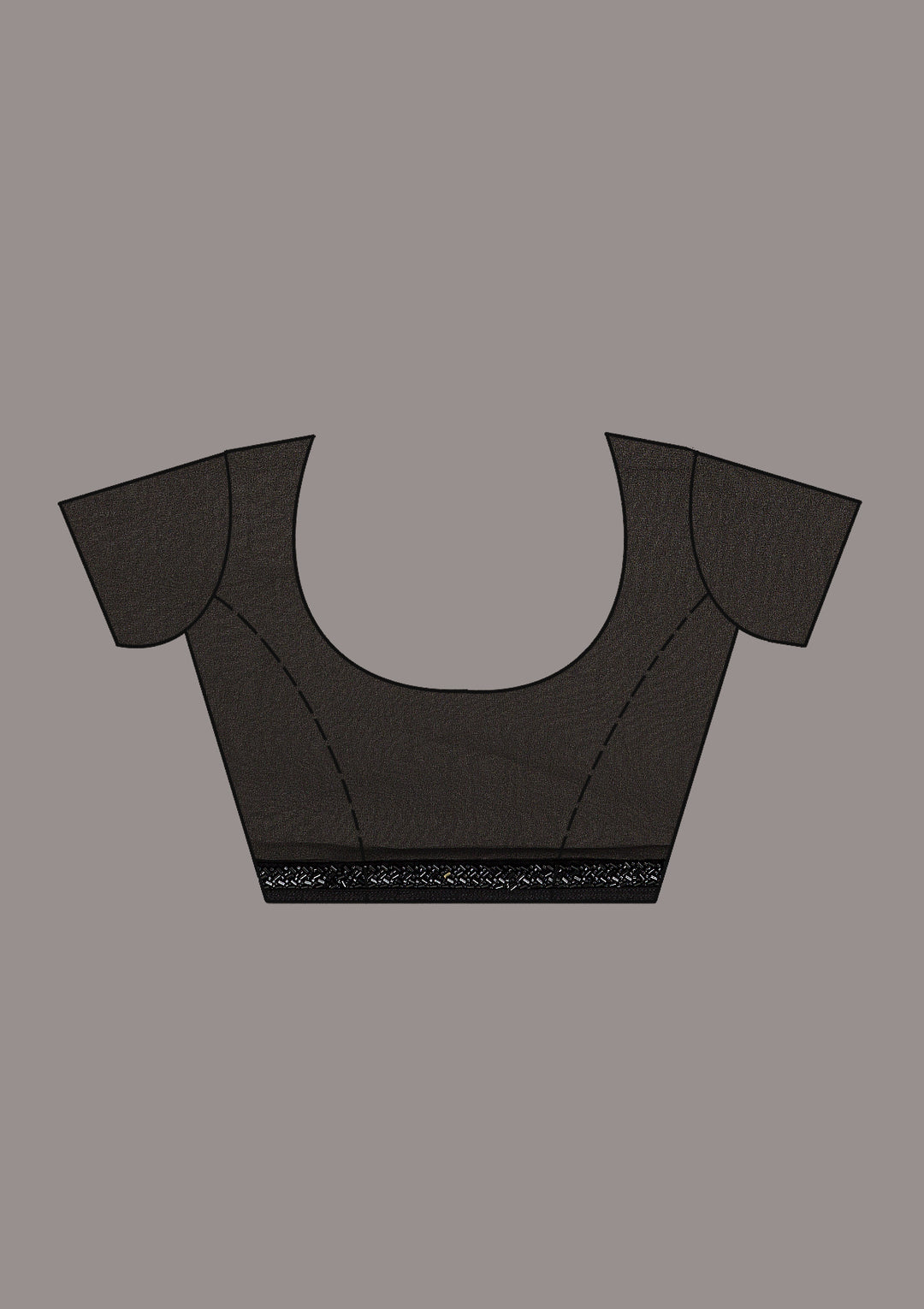 Black Cutdana Tissue Saree