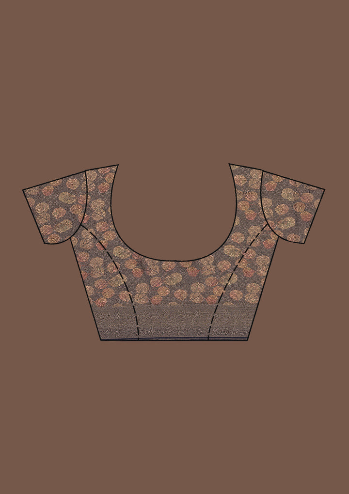 Black Printed Tissue Saree