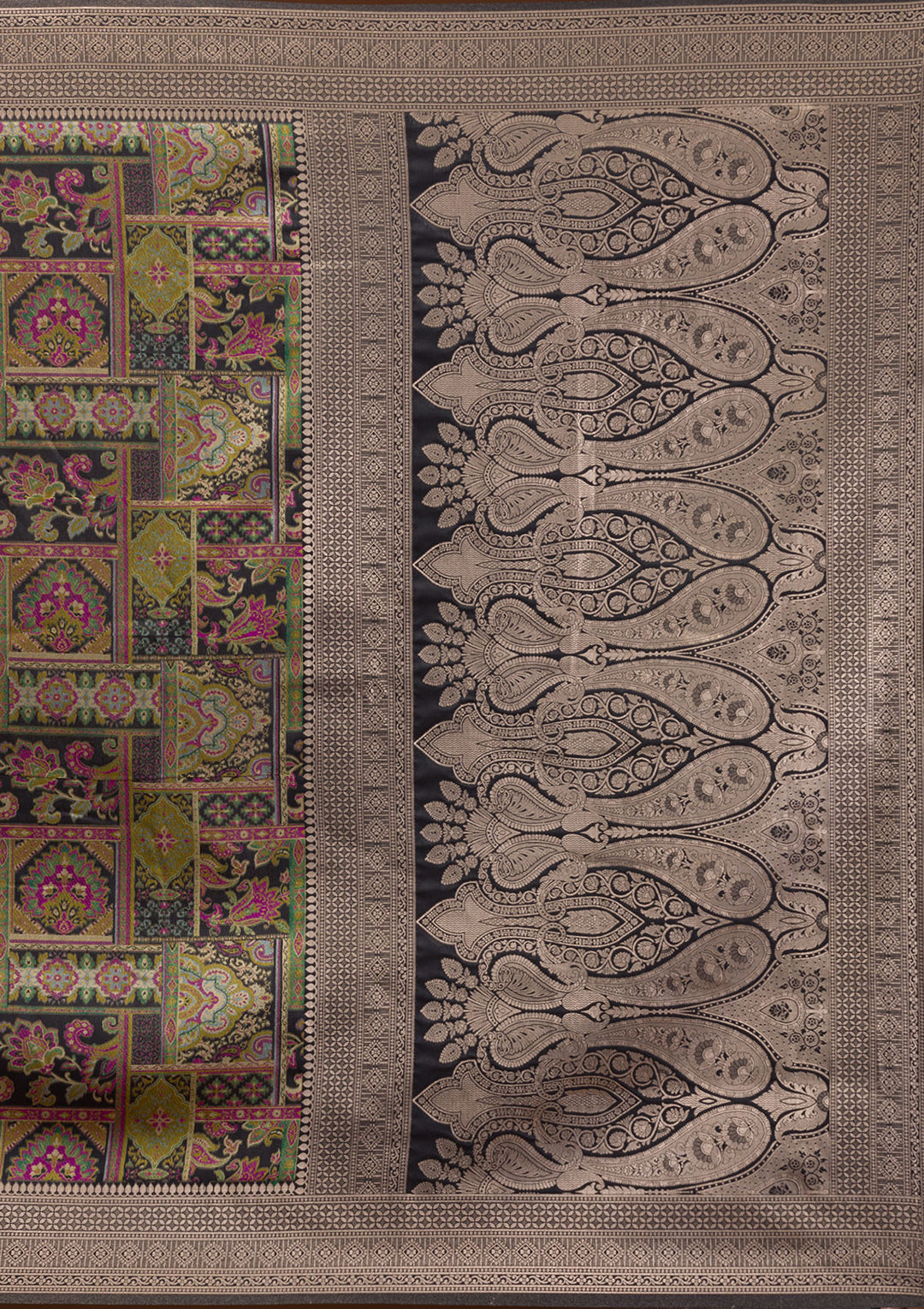 Black Zariwork Banarasi Silk Saree