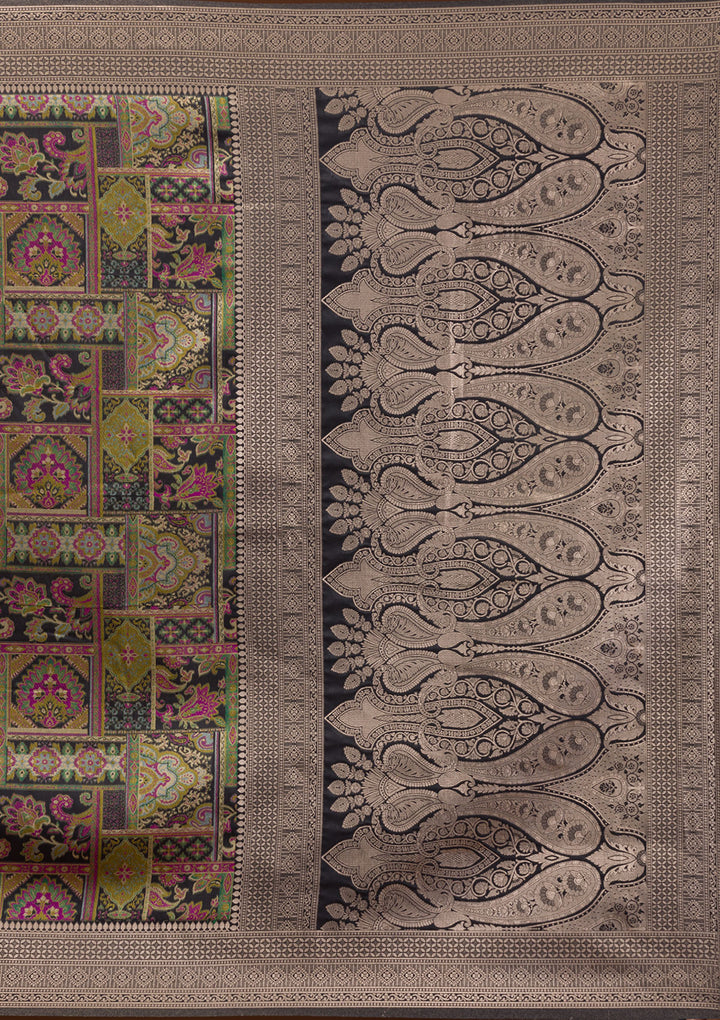 Black Zariwork Banarasi Silk Saree