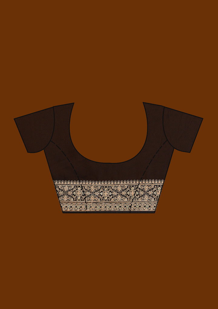 Black Zariwork Georgette Saree