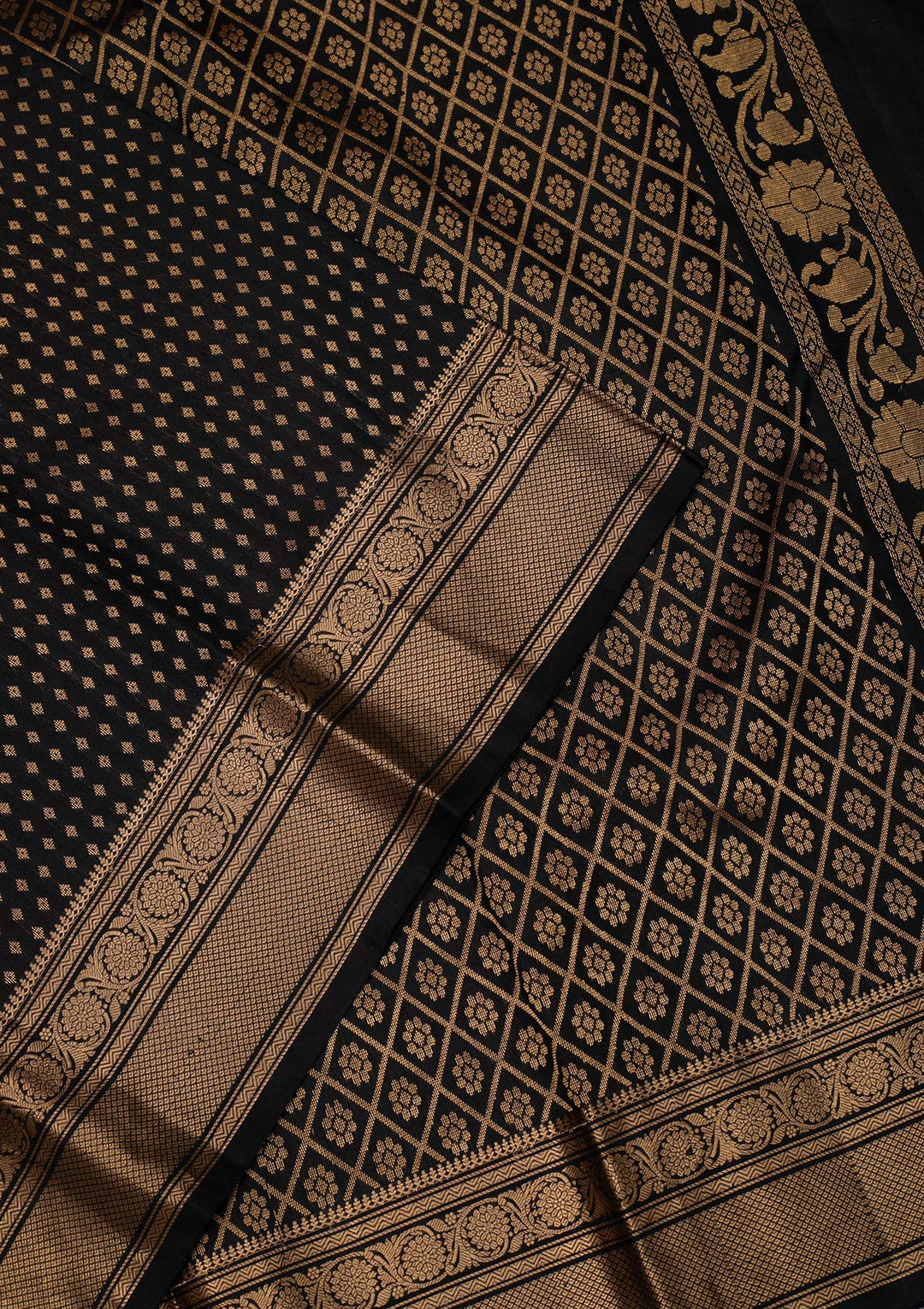 Black Zariwork Banarasi Pure Silk Saree