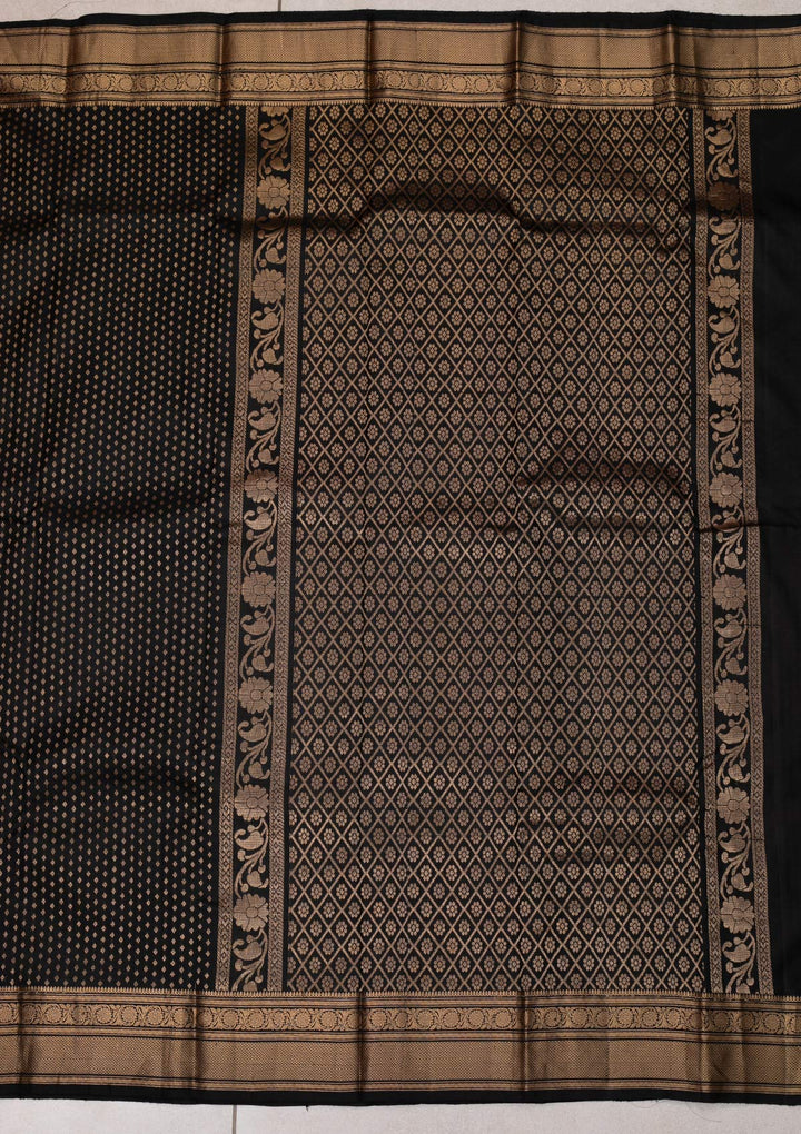 Black Zariwork Banarasi Pure Silk Saree