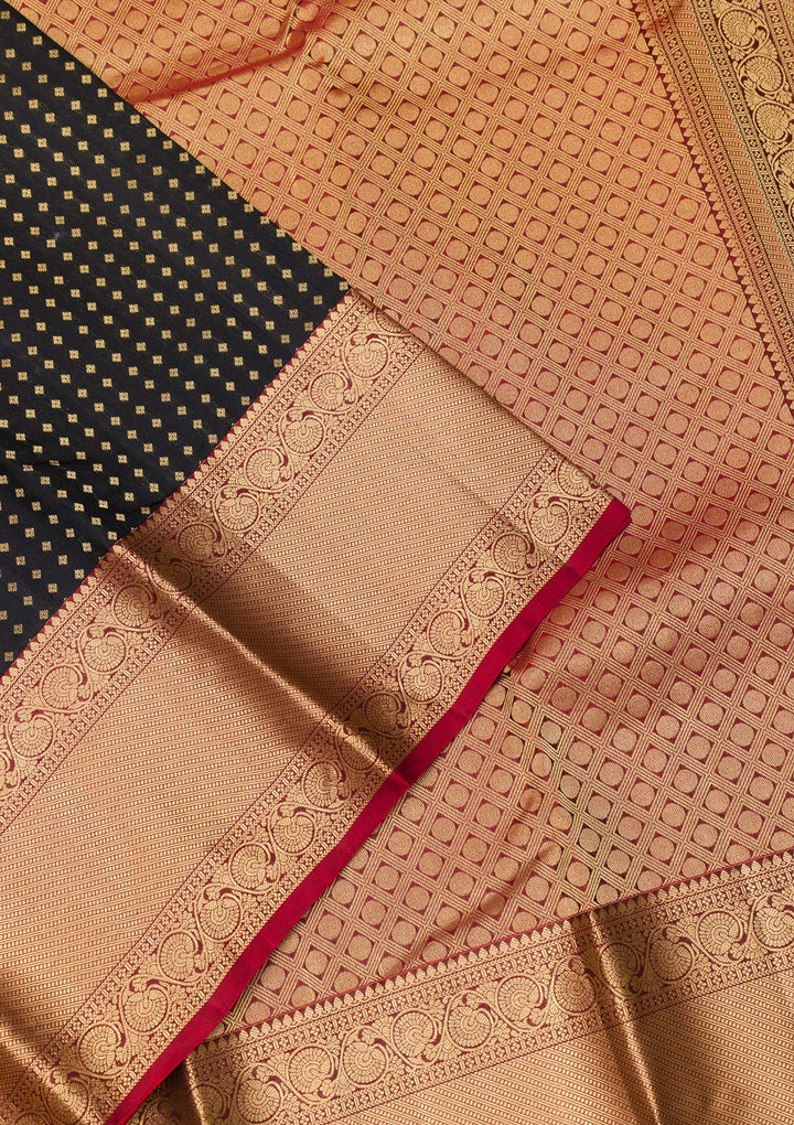 Black Zariwork Banarasi Pure Silk Saree