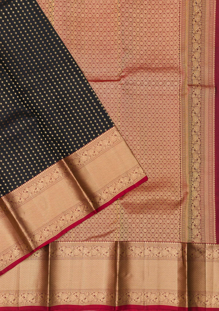 Black Zariwork Banarasi Pure Silk Saree