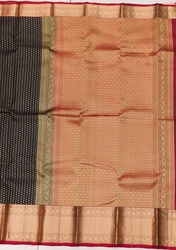 Black Zariwork Banarasi Pure Silk Saree