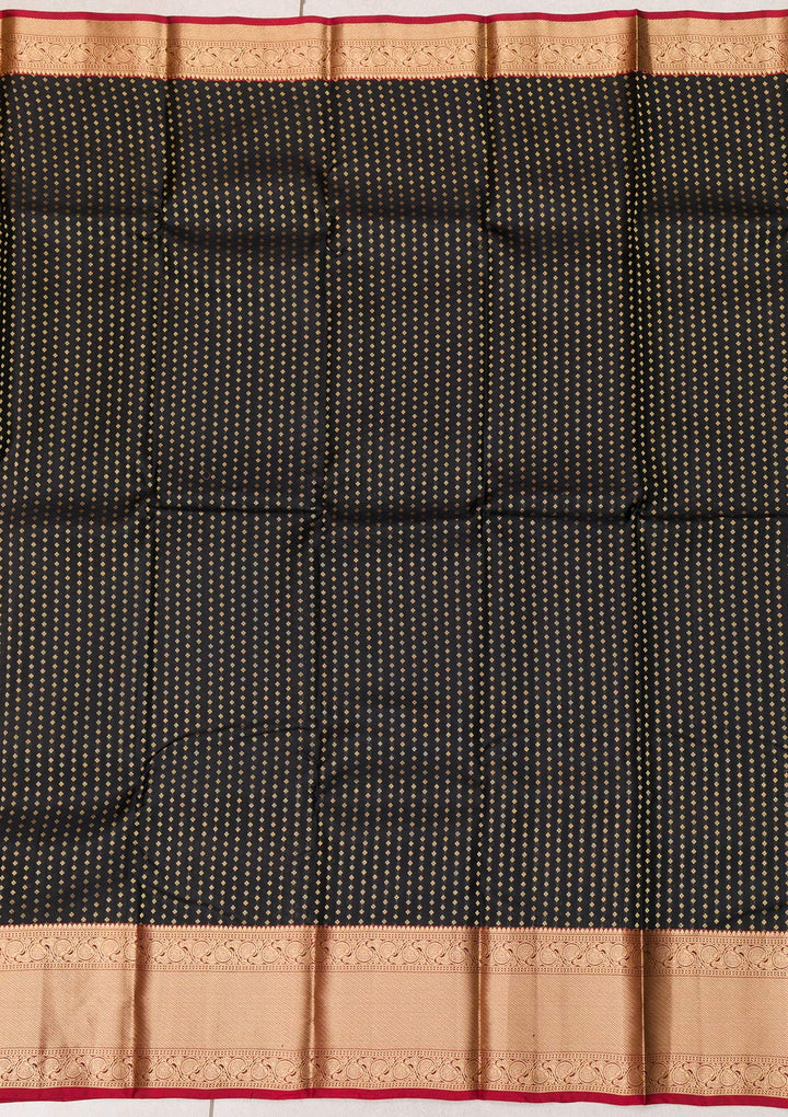 Black Zariwork Banarasi Pure Silk Saree