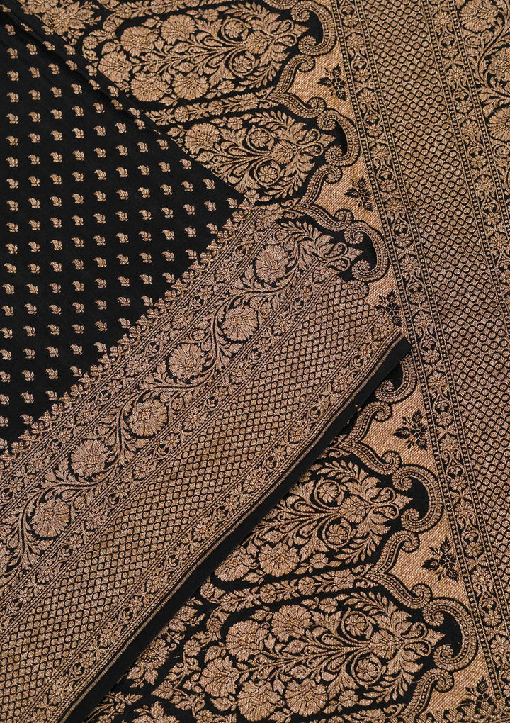Black Zariwork Pure Silk Saree