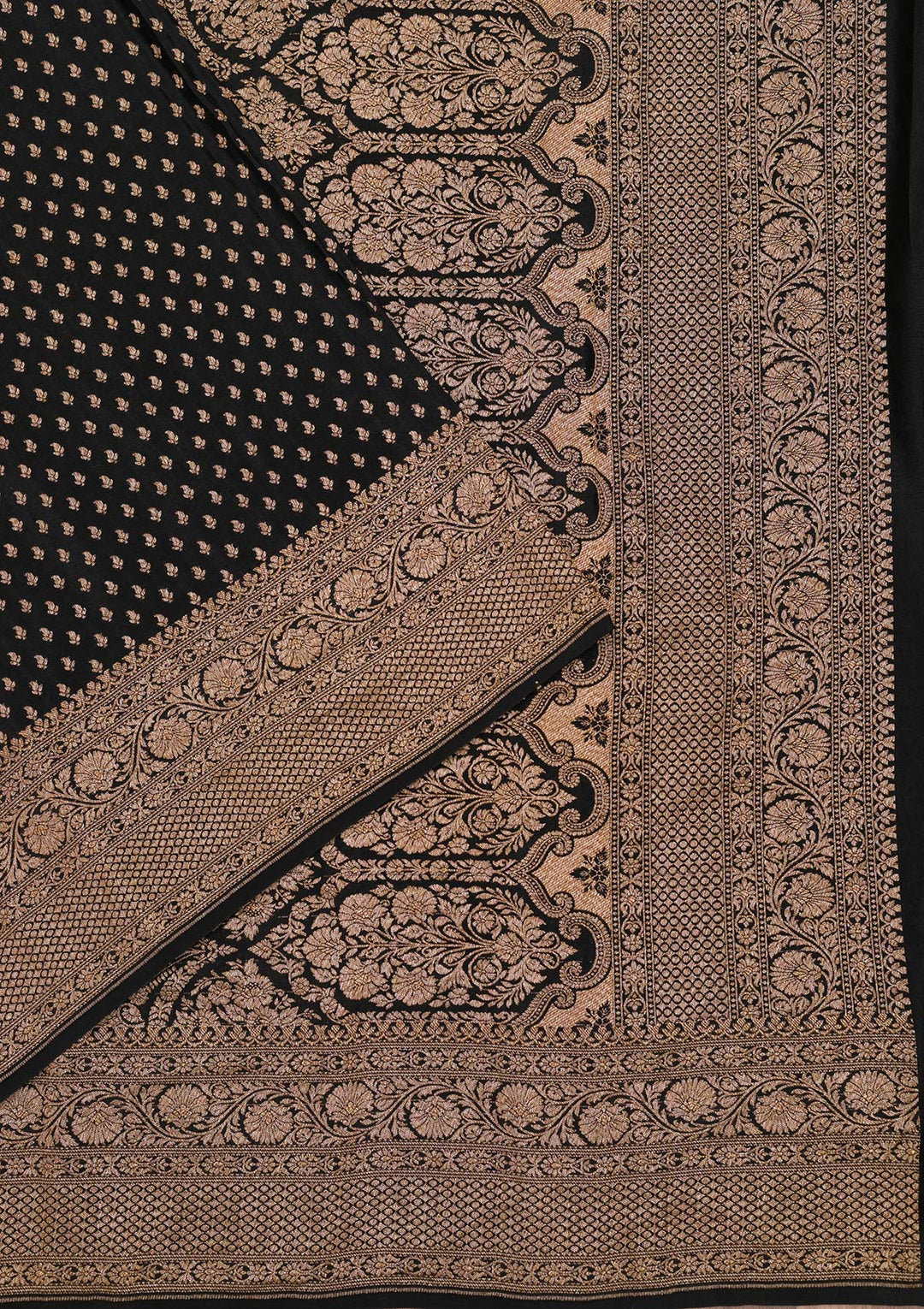 Black Zariwork Pure Silk Saree