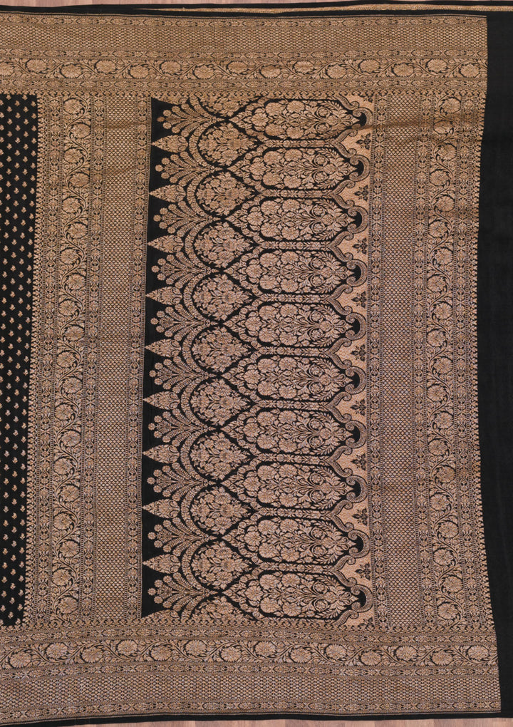 Black Zariwork Pure Silk Saree