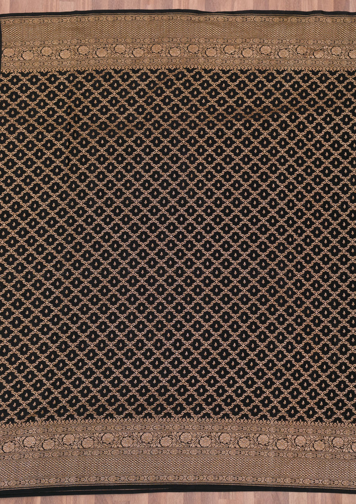 Black Zariwork Pure Silk Saree
