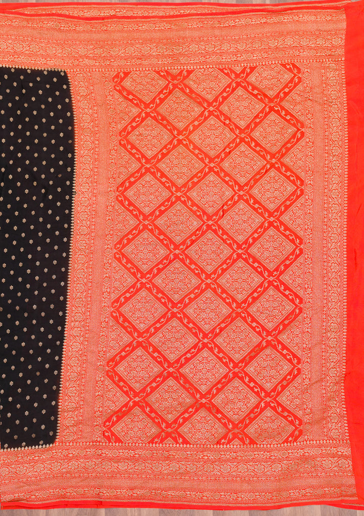 Black Zariwork Pure Silk Saree