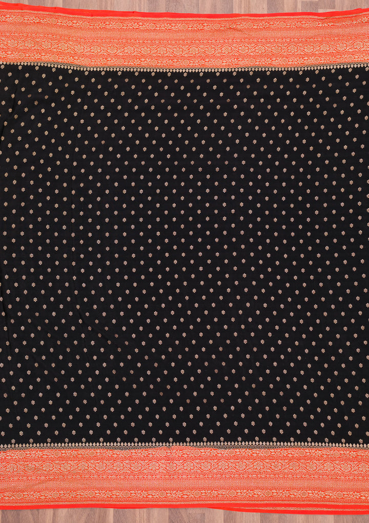 Black Zariwork Pure Silk Saree