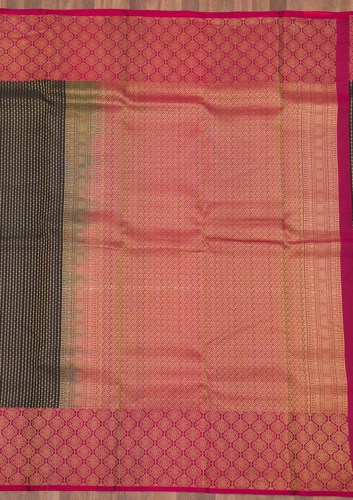 Black Zariwork Pure Silk Saree