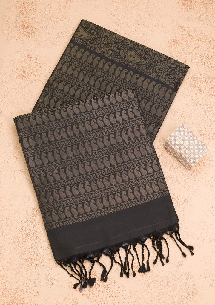 Black Zariwork Pure Silk Saree