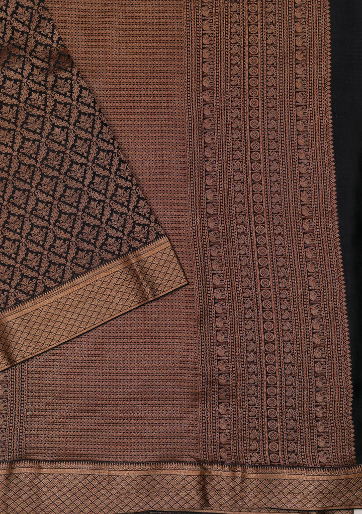 Black Zariwork Pure Silk Saree