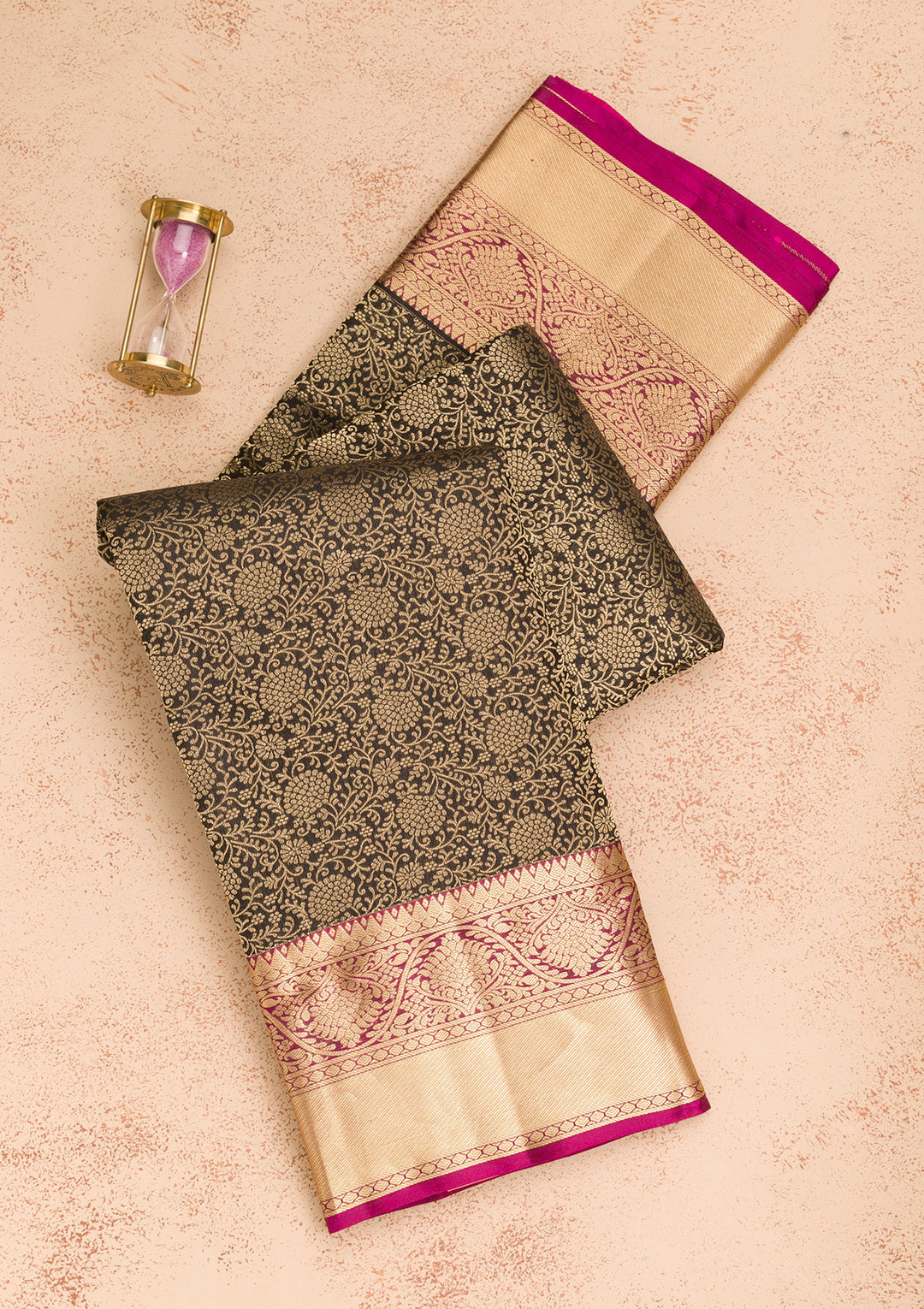 Black Zariwork Pure Silk Saree