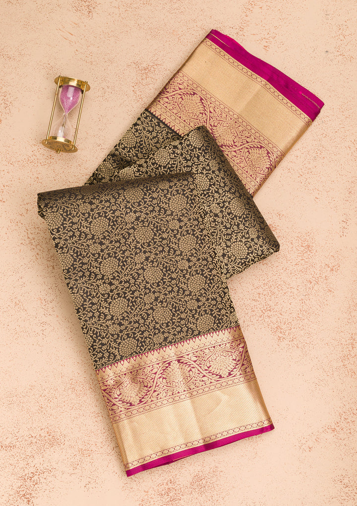 Black Zariwork Pure Silk Saree