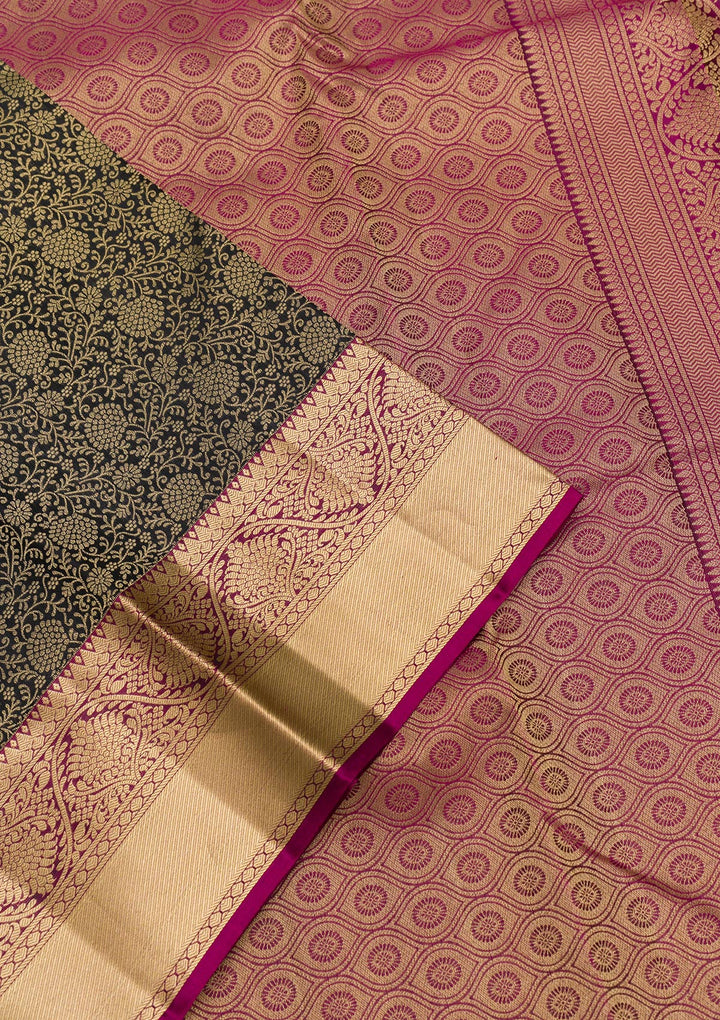 Black Zariwork Pure Silk Saree