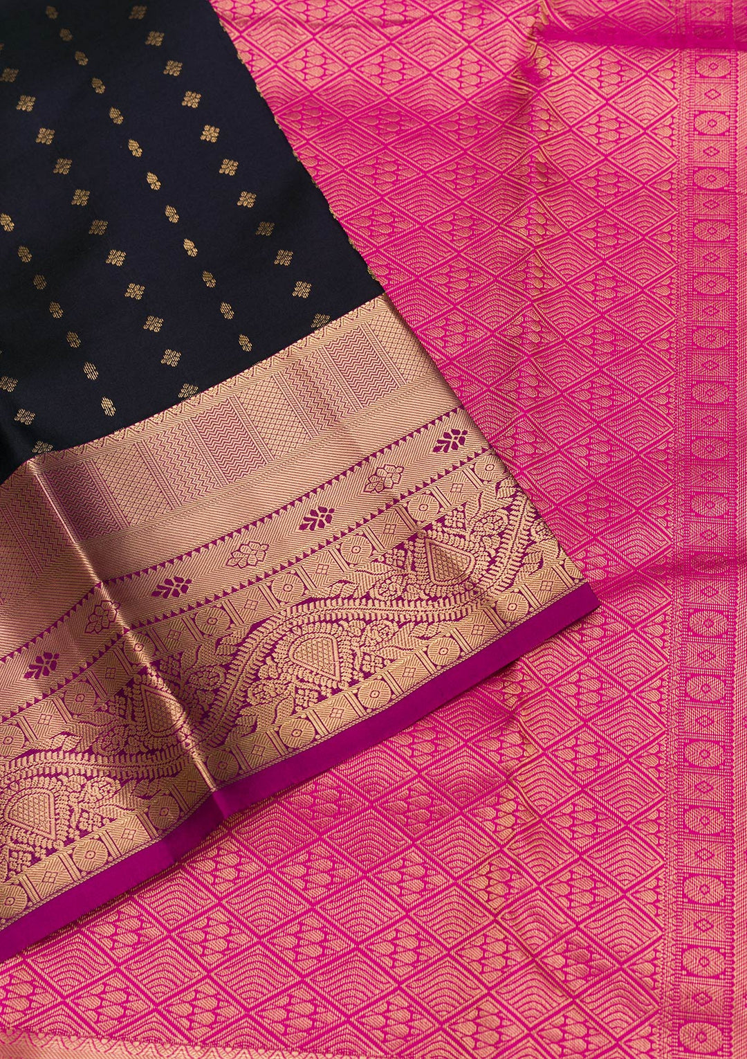 Black Zariwork Pure Silk Saree