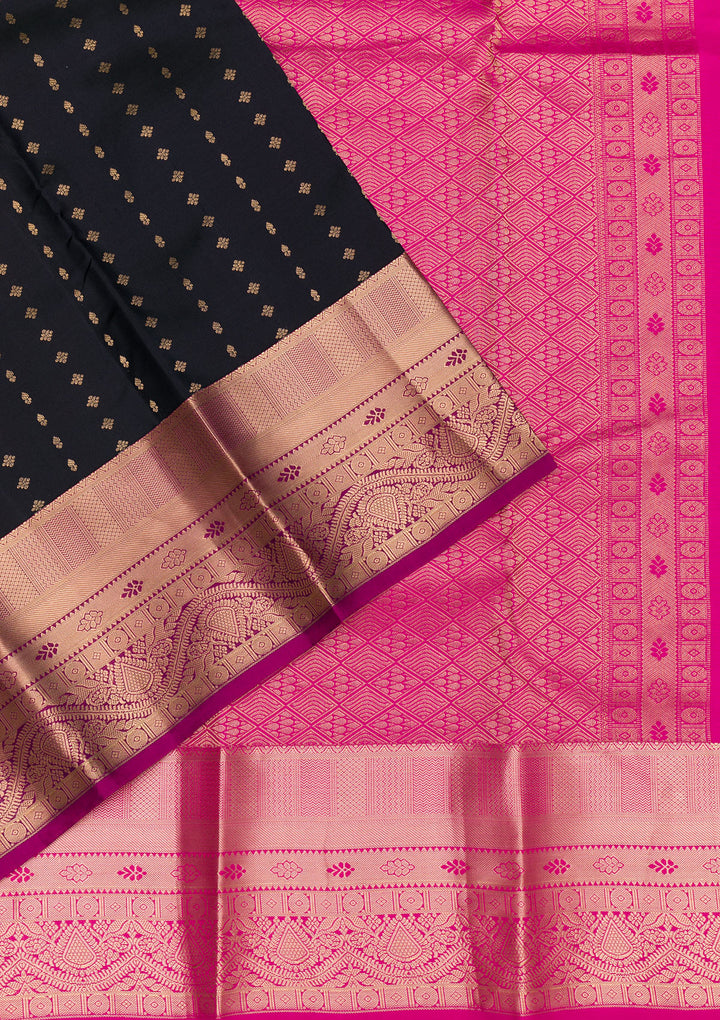 Black Zariwork Pure Silk Saree
