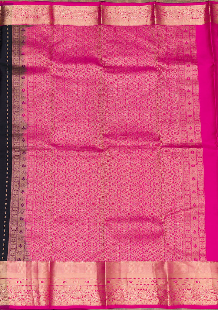 Black Zariwork Pure Silk Saree