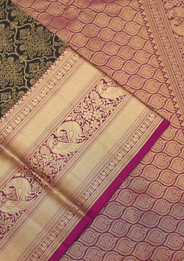 Black Zariwork Pure Silk Saree