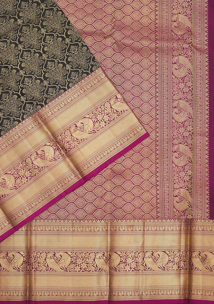 Black Zariwork Pure Silk Saree