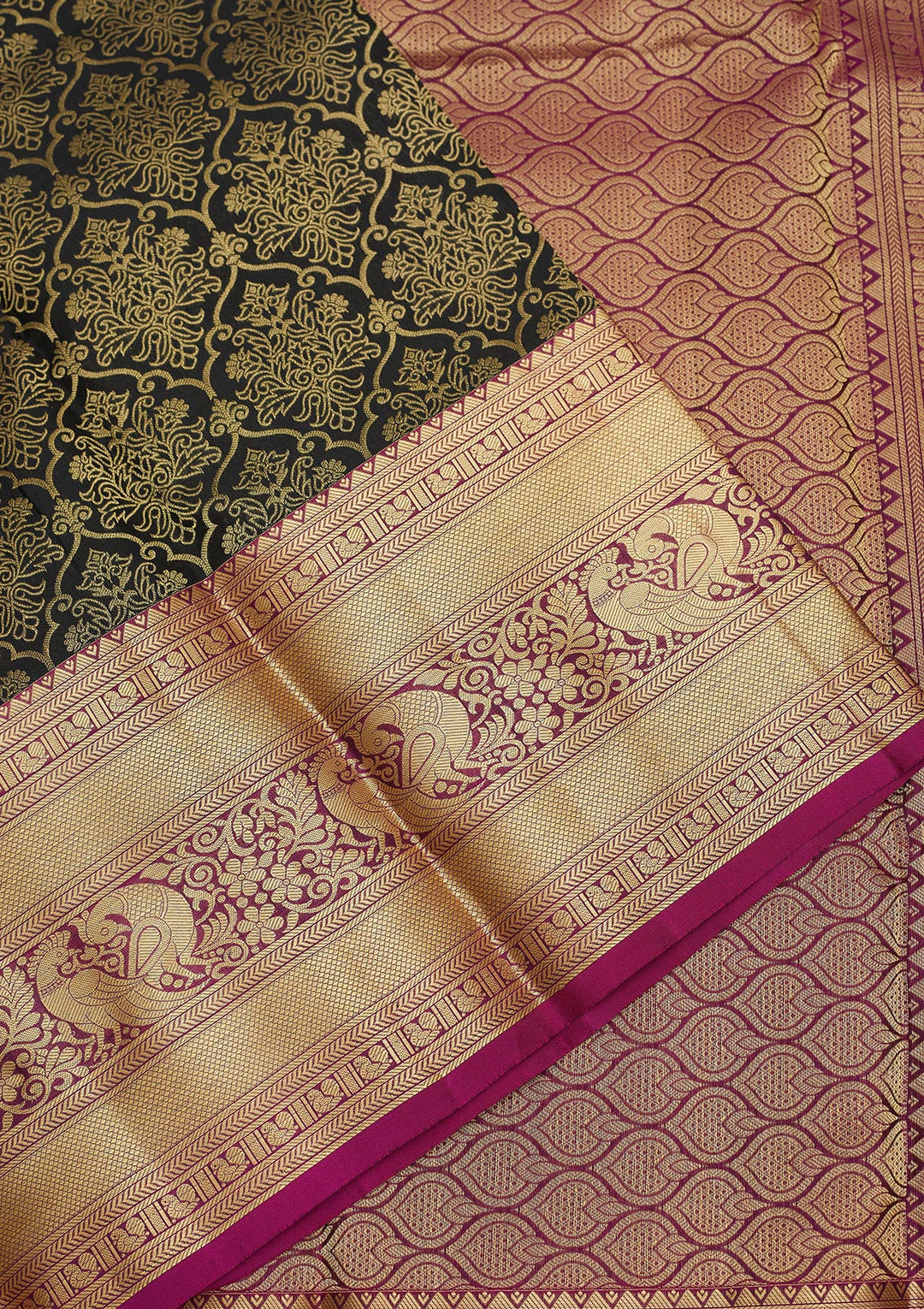 Black Zariwork Pure Silk Saree