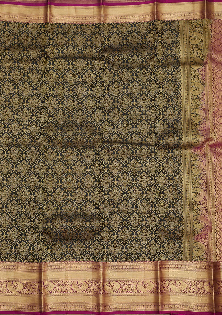 Black Zariwork Pure Silk Saree