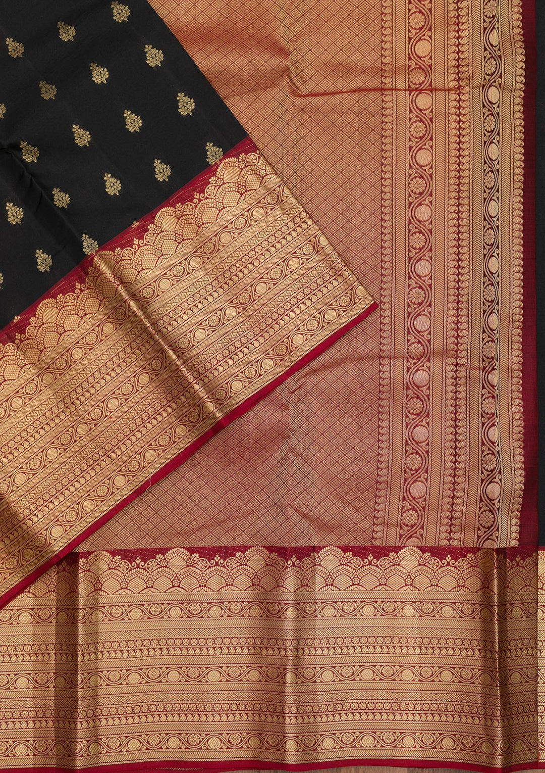 Black Zariwork Pure Silk Saree