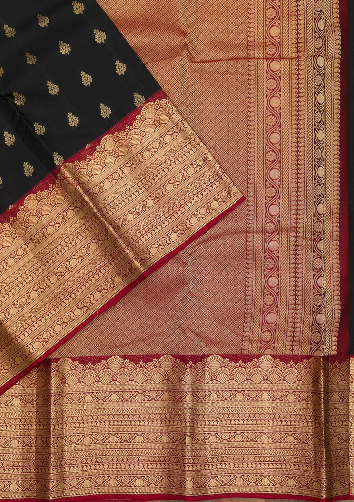 Black Zariwork Pure Silk Saree
