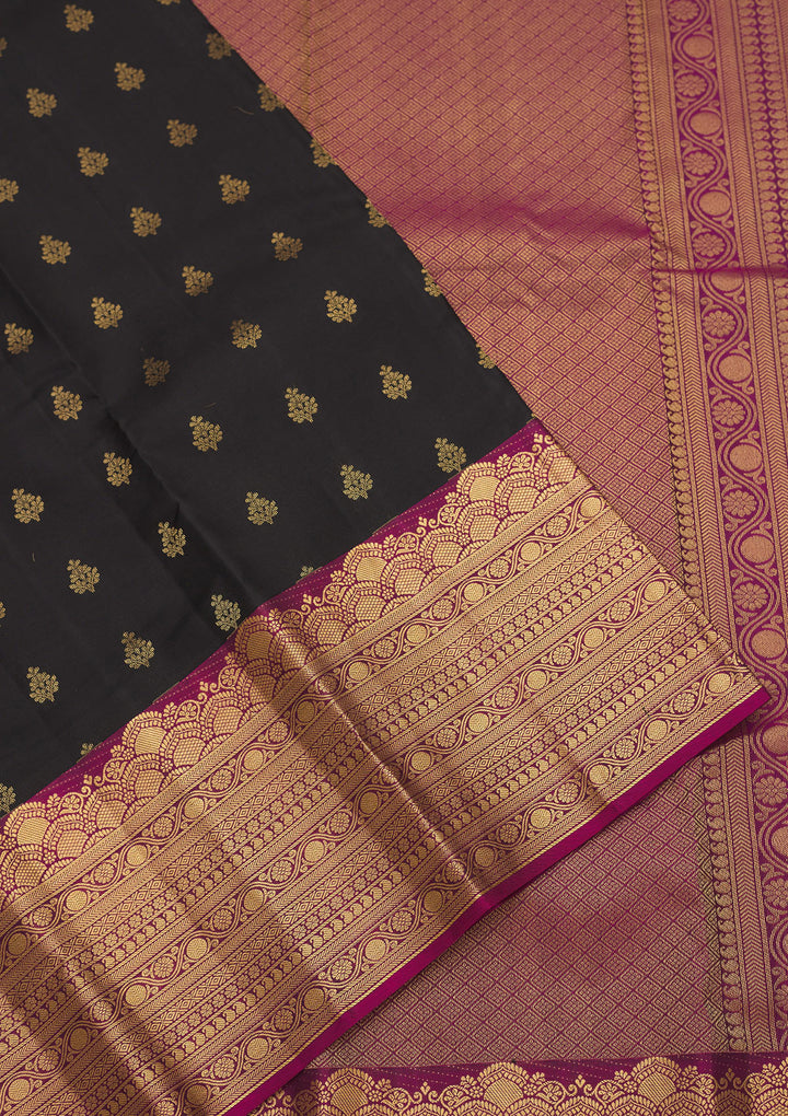 Black Zariwork Pure Silk Saree