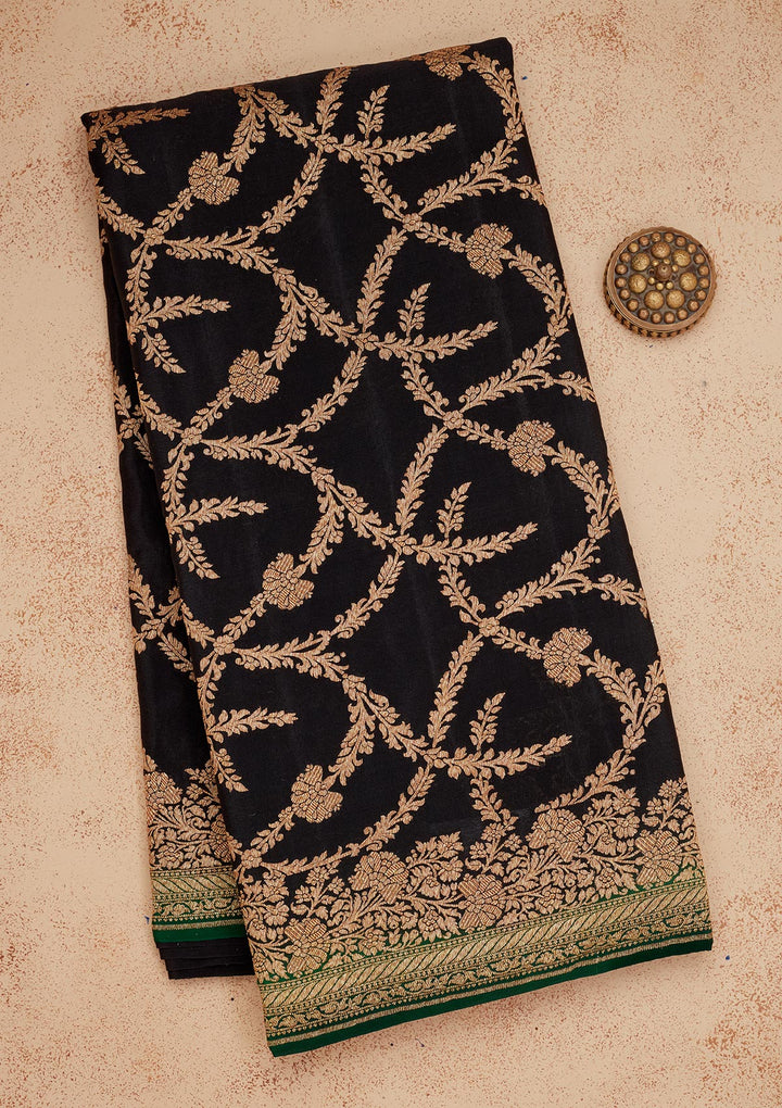 Black Zariwork Pure Silk Saree