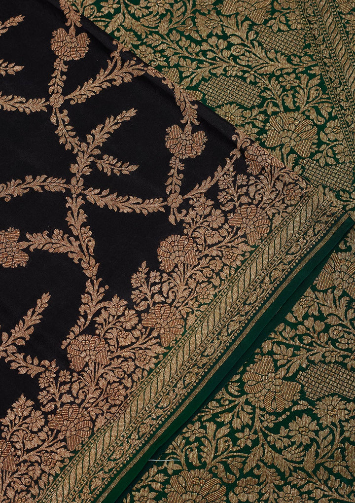 Black Zariwork Pure Silk Saree