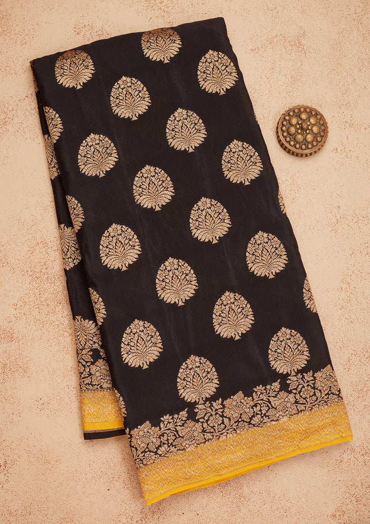 Black Zariwork Pure Silk Saree