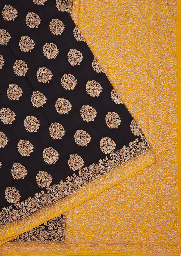 Black Zariwork Pure Silk Saree