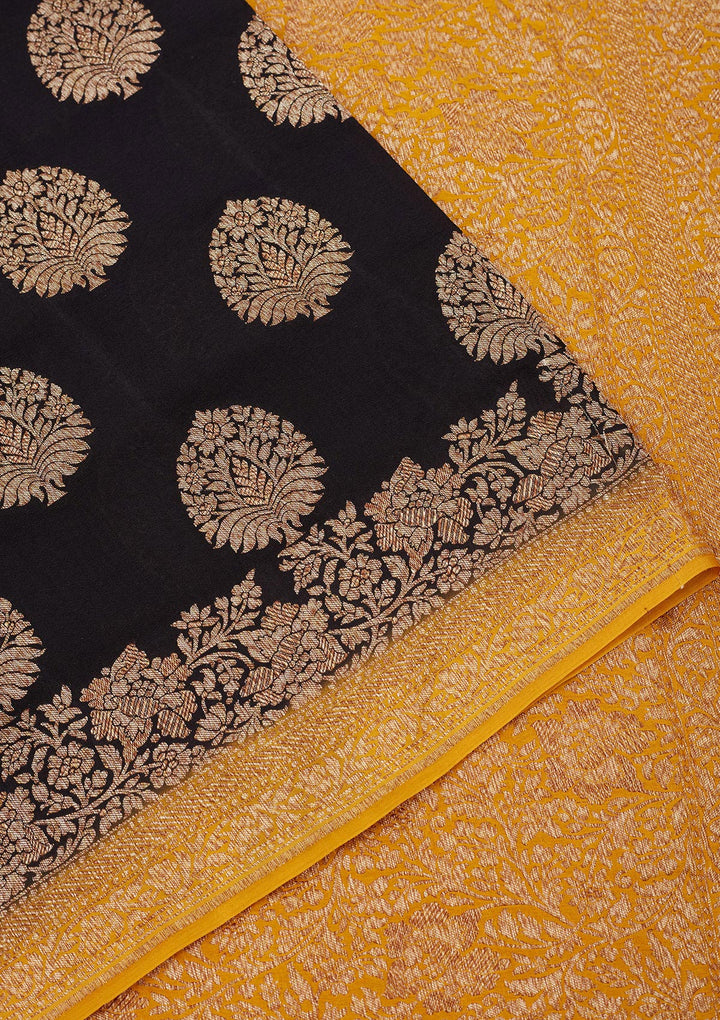 Black Zariwork Pure Silk Saree